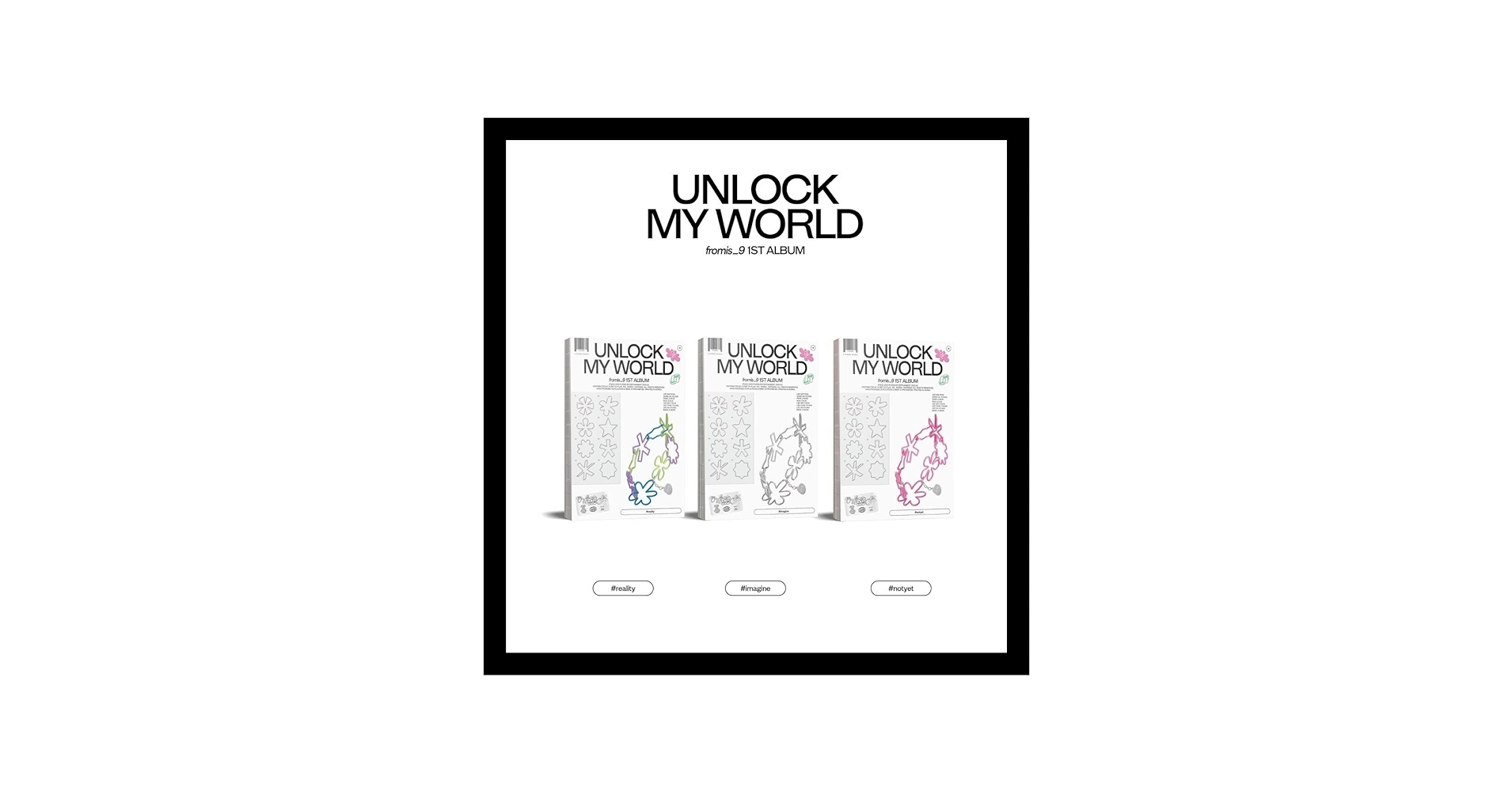 Amazon.com: fromis_9 - Vol.1 Unlock My World CD (#Reality ver.)